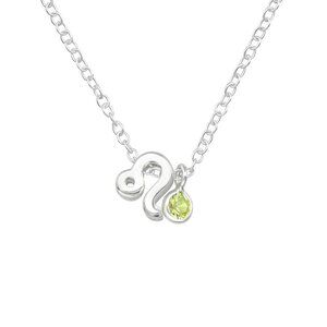 Sterling Silver Peridot Leo Necklace​